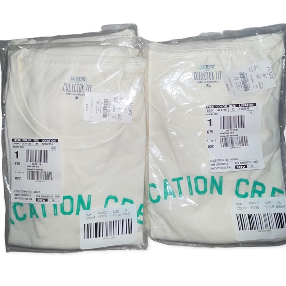 J. CREW Graphic Tee Vacation Crew Short Sleeve Crew Neck T-Shirt - Picture 5 of 9